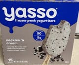 Yasso Cookies 'n Cream Frozen Greek Yogurt Bars