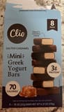 Clio Salted Caramel Mini Greek Yogurt Bars
