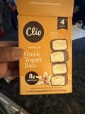 Clio Vanilla Greek Yogurt Bars