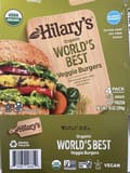 Hilary's Organic worlds best veggie burger