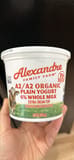 Alexandre Family Farm A2/A2 Organic Pasture Raised Plain Yogurt