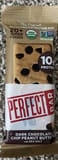 Perfect Bar Dark chocolate chip peanut butter with sea walk