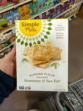 Simple Mills Almond Flour Crackers Rosemary & Sea Salt