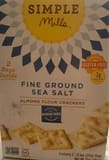 Simple Mills Fine ground sea salt almond flour crackers, sea salt