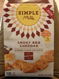 Simple Mills Smoky BBQ Cheddar Almond Flour Crackers