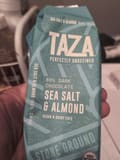 Taza Chocolate 80% Dark Sea Salt & Almond Organic Dark Chocolate