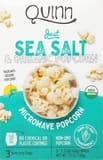 Quinn Just sea salt microwave popcorn
