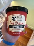 Rosa Brothers Milk Company Strawberry Ice Cream, Strawberry