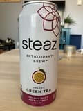 Steaz Organic unsweetened passionfruit iced green tea, unsweetened passionfruit