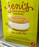 Jeni's Frozen Dessert Sandwiches - Key Lime Pie
