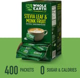 Whole Earth Stevia Leaf & Monk Fruit Natural Sweetener Blend