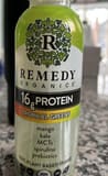 Remedy organica Tropical greens protein shake
