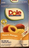 Dole Zero sugar peach mango