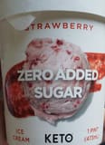 Keto Pint Strawberry Zero Added Sugar Ice Cream