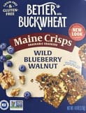 Better With Buckwheat Main crisps, snack bowl crackers, Wildberry walnut