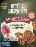Maine Crisp Company Savory Fig & Thyme Buckwheat Crackers