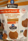 Rip Van RipVan Mini Wafels Caramel Filbert Stroopwafel Dutch Caramel & Vanilla