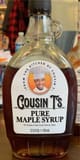 Cousin T’s pure maple syrup