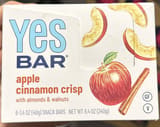 YES bar Apple cinnamon crisp with almonds and walnuts