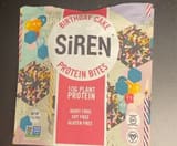 Siren Snacks birthday cake protein bites plant based