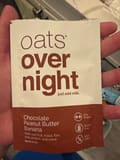 Oats Overnight Chocolate Peanut Butter Banana