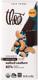 Theo Salted Cashew Extra Dark Chocolate Bar