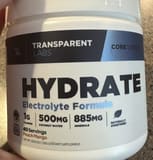 Transparent Labs Hydrate Electrolyte Formula