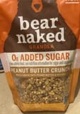 Bear Naked Peanut Butter Crunch 0g Added Sugar Granola
