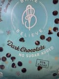 Bake Believe Dark Chocolate No Sugar Added Baking Chips