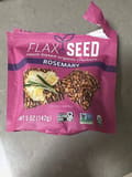 Flackers FLAX SEED plant-based organic crackers ROSEMARY