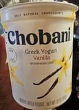 Chobani Greek Yogurt Vanilla