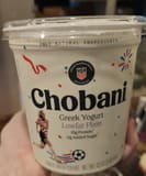 Chobani Greek Yogurt Lowfat Plain