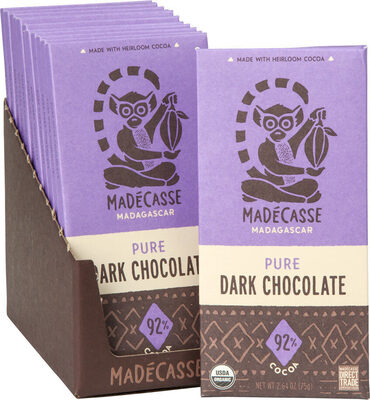 Beyond Good Organic Pure Dark Chocolate Bar 92% Cocoa