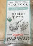 Firehook Garlic Thyme Organic Artisan Baked Crackers