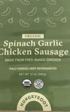 Hungryroot Spinach, garlic, chicken sausage