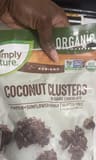 Simply Nature Coconut clusters in dark chocolate pumpkin + sunflower +quinoa