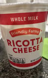 Friendly Farms Whole Milk Ricotta Cheese