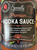 Specially Selected Vodka Sauce