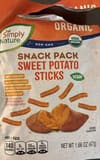 Simply Nature Sweet potato sticks