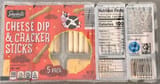 Aldi Cheese dip and cracker sticks