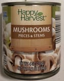 Happy Harvest Mushrooms Pieces & Stems