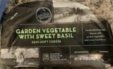 Aldi Garden vegetable with sweet basil semi soft cheese