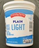 Friendly Farms Plain light yogurt