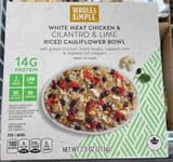 Whole & Simple White Meat Chicken & Cilantro & Lime Riced Cauliflower Bowl