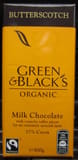 Green & Black's Black's Organic Butterscotch Milk Chocolate Bar
