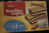 Vincinni Napolitan Wafers, milk and cocoa cream