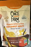 Once Upon A Farm Coconut Melts Mango Ba-nilla