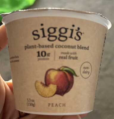 Siggi's Plant based coconut blend peach