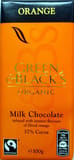 Green & black's organic chocolate bar milk chocolate orange