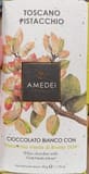 Amedei Cioccolato Bianco Con Pistacchi, Pistacchi